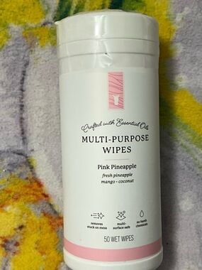 Pink Zebra Multi-Purpose Wipes - White & Pink Packaging